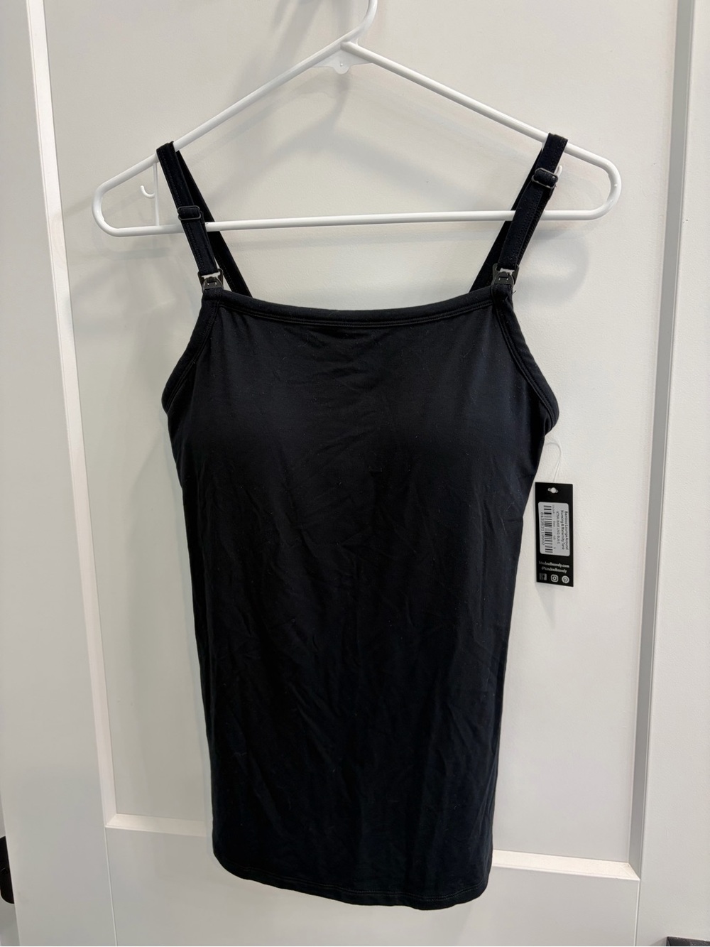 Kindred Bravely Black Adjustable-Strap Nursing Tank